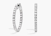 Pearl Charm The Perfect Lab Diamond Hoops